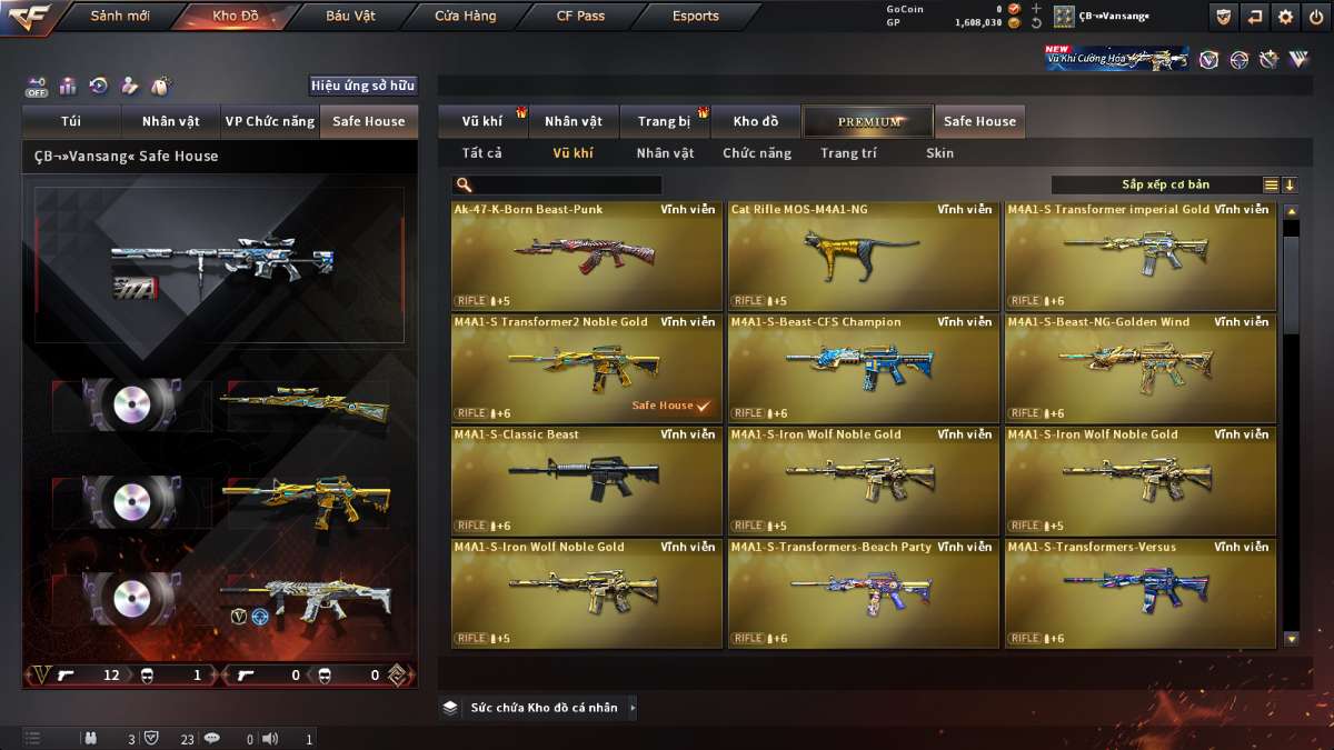 shop acc cf uy tin gia re